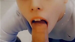 Sucking BBC of Walmart Manager in Bathroom of Walmart on my Break because I was Late