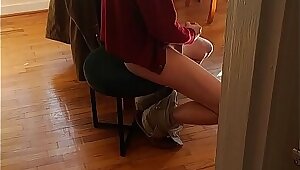 caught him jerking off, I spied on him watching porn till he came