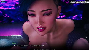 City of Broken Dreamers | Hot romantic sex with a sexy asian girlfriend teen with a big ass and horny for some cum mouth | My sexiest gameplay moments | Part